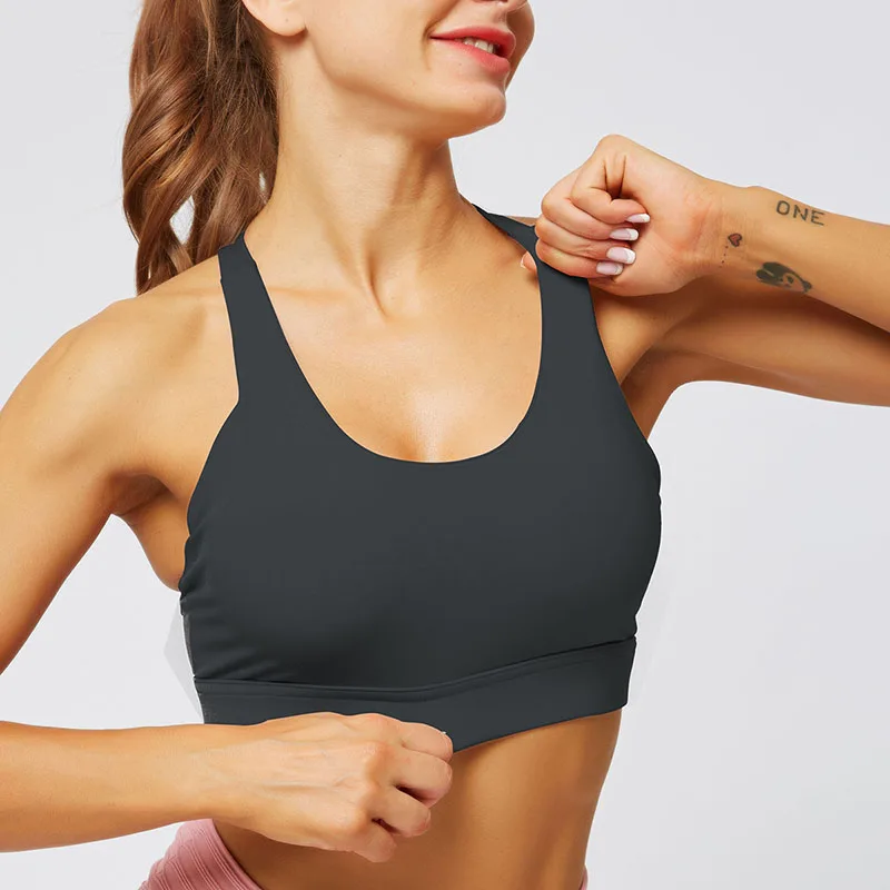 Nessaj Women Cross Sports Bra Sport Top Wear Brassiere Women's Clothing Brassiere Woman Fitness Tops Gym Bras Patchwork Tank Top