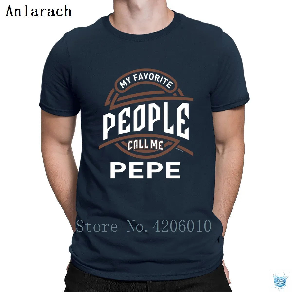 My Favorite People Call Me Pepe Tshirts Breathable Anti-Wrinkle Tee Tops Summer Tshirt For Men Short Sleeve Normal Custom