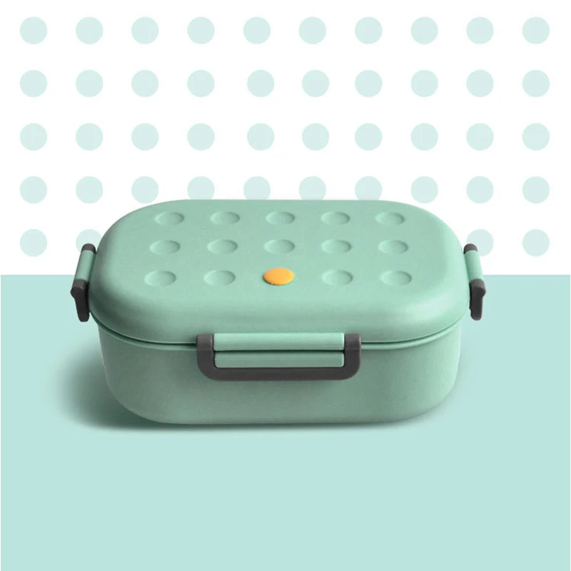 lunch box Bento пластиковые контейнеры для хранения пищевых продуктов Bento Box 2 Comp Microwavable Ланч-боксы для переноски еды - Цвет: lunch box