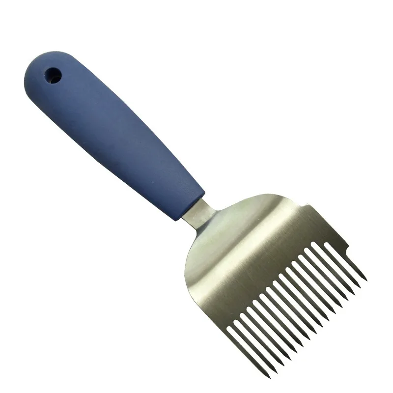 

Plastic Handle Stainless Steel Honey Comb Scraper Uncapping Fork Beekeeping Tools Cut Honey Fork Remove Beehives Impurities Q1