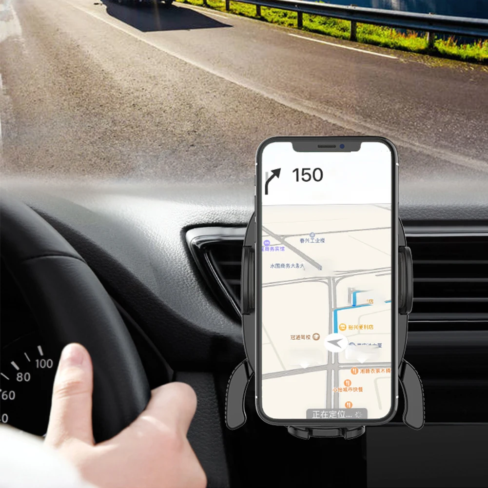 Держатель мобильного телефона для iPhone X XS MAX XR Air Vent Автомобильный держатель для samsung Galaxy Note 10 Plus 360 Вращение пресс тип поддержка