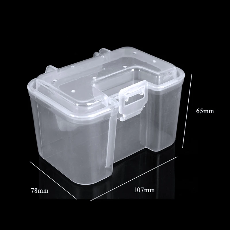 

Plastic Clear Waterproof Fishing Tackle Box Lures Bait Storage Case Fish Gear