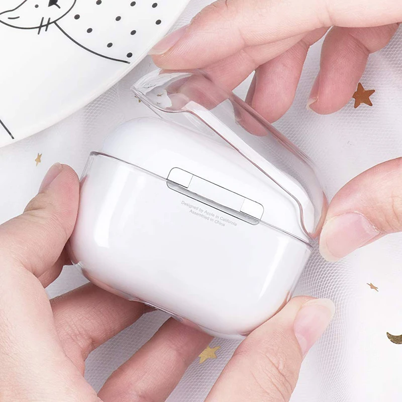 Защитный чехол для AirPods Pro Hard PC прозрачный Air Pods 3 чехлы беспроводных наушников