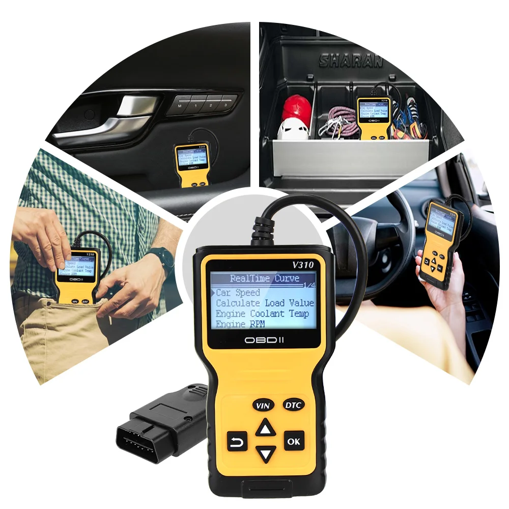 

Car Auto Diagnostic Tool OBD2 Scanner ELM 327 V310 OBD2 Code Reader Digital Display OBDII EOBD Read/Clear Fault Scan Tool