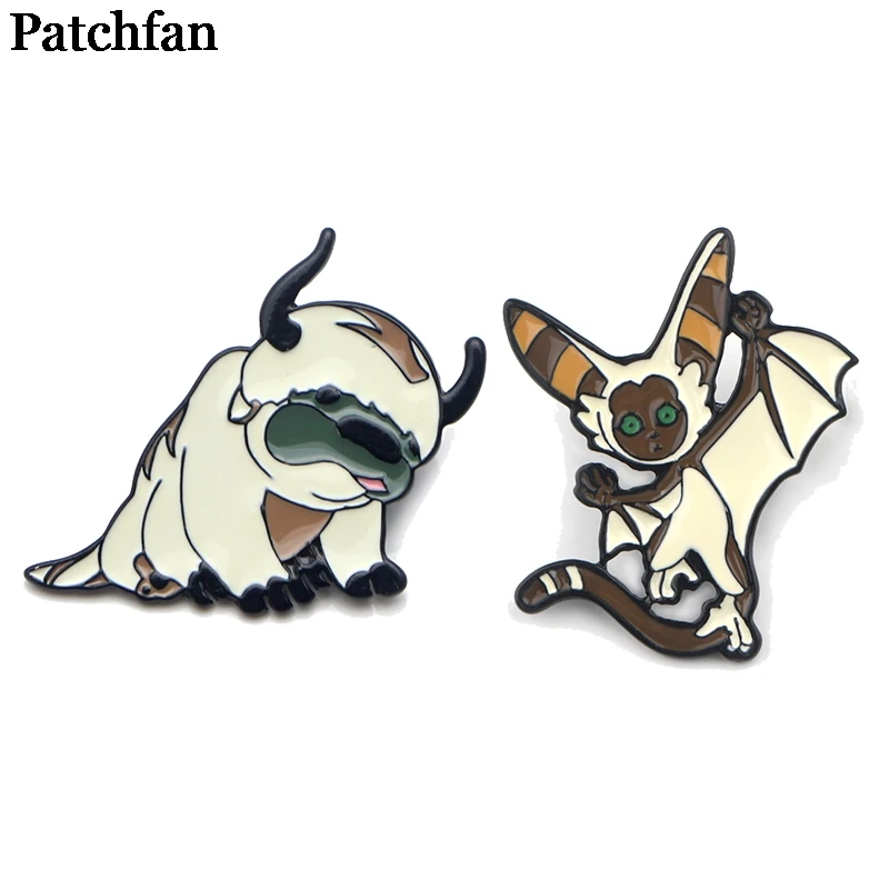 Patchfan Аватар мультфильм momo цинка для галстука рюкзак одежда броши мужчин и женщин