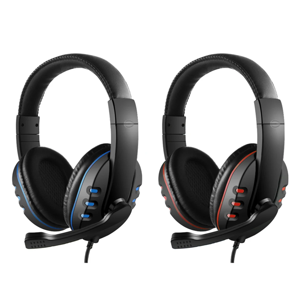 Cheap 3 5mm Wried Gaming Headset Music Stereo Surround Sound Headphone With Mic Volume Control For IPhone PS3 PS4 Xbox One 360