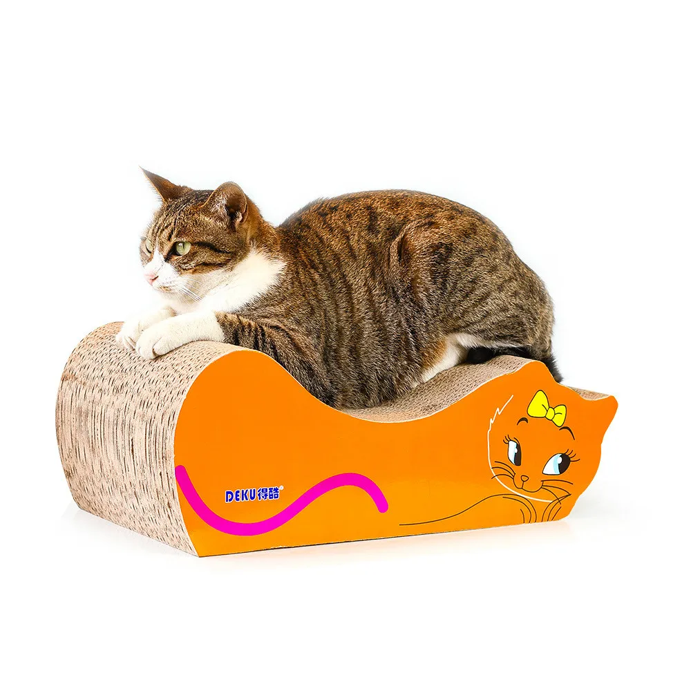 

Corrugated Cat Scratch Board Wave Grinding Claw Double-Sided Daily Necessities to Send Mint