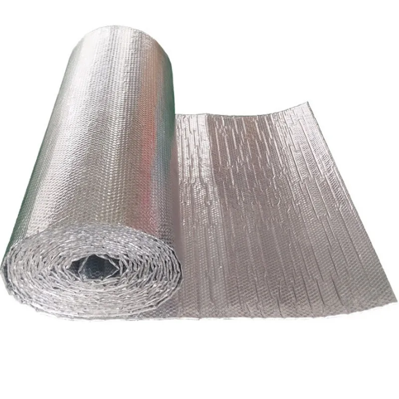 Двухсторонняя алюминиевая пленка полиэтилен алюминиевая фольга изоляция энергосберегающая Водонепроницаемая влагоизоляция шум 1 м х 3 м