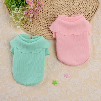 

Pet Female Warm Sweater Solid Color Warm Lady Suit For Small Medium Dogs Pet Chihuahua Knit Sweater New