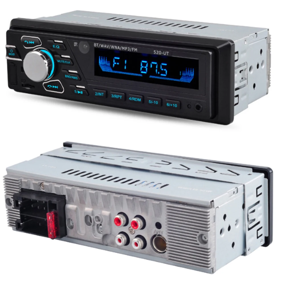 Bluetooth автомобильное радио для машины стерео радио Fm Aux вход приемник Sd Usb Jsd-520 12 В в-тире 1 Din автомобильный Mp3 мультимедийный плеер