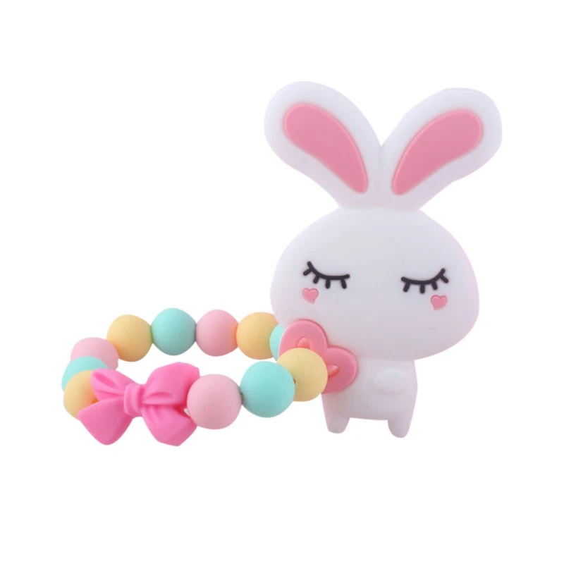 Baby Nipple Feeding Baby Pacifier Clip Chain Infant Boys Girls Cute Cartoon Bear Toys Teether Pacifier Chain Holder 1