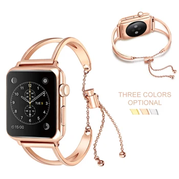 

Sport Women Bracelet Strap Stainless Steel Band for Apple Watch Iwatch 1/2/3 /4 38mm 42mm 40mm Bracelet Fitness Tracker Strap