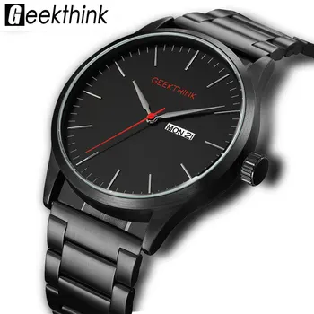 

Men's Quartz Watches Military Waterproof Full Stainless Steel Auto Date Clock Top Classic Designer Brand Male Relogio Masculino