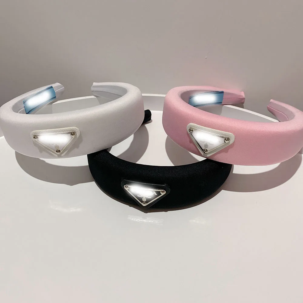 

2020 new women's designer headband Italian series high quality neon wide and thick retro hair band
