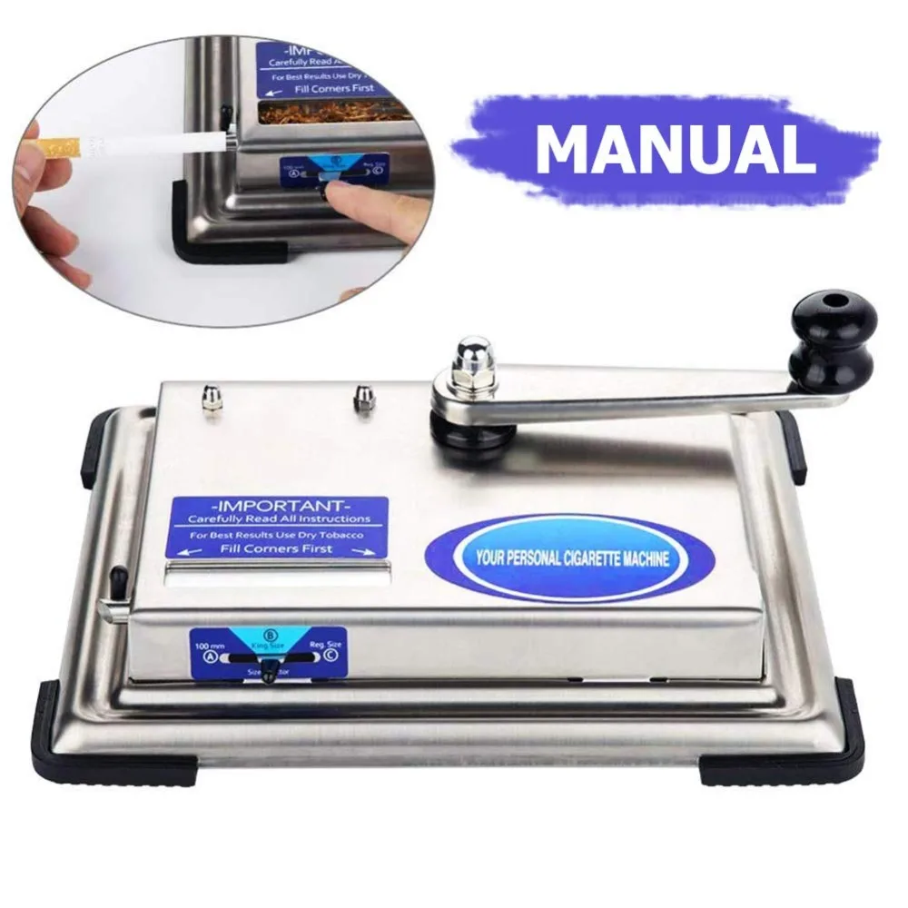 

8mm Slim Cigarette diameter Rolling Easy Automatic Maker Rolling Machine Tobacco Slim Cigarette Maker Smoking Tool