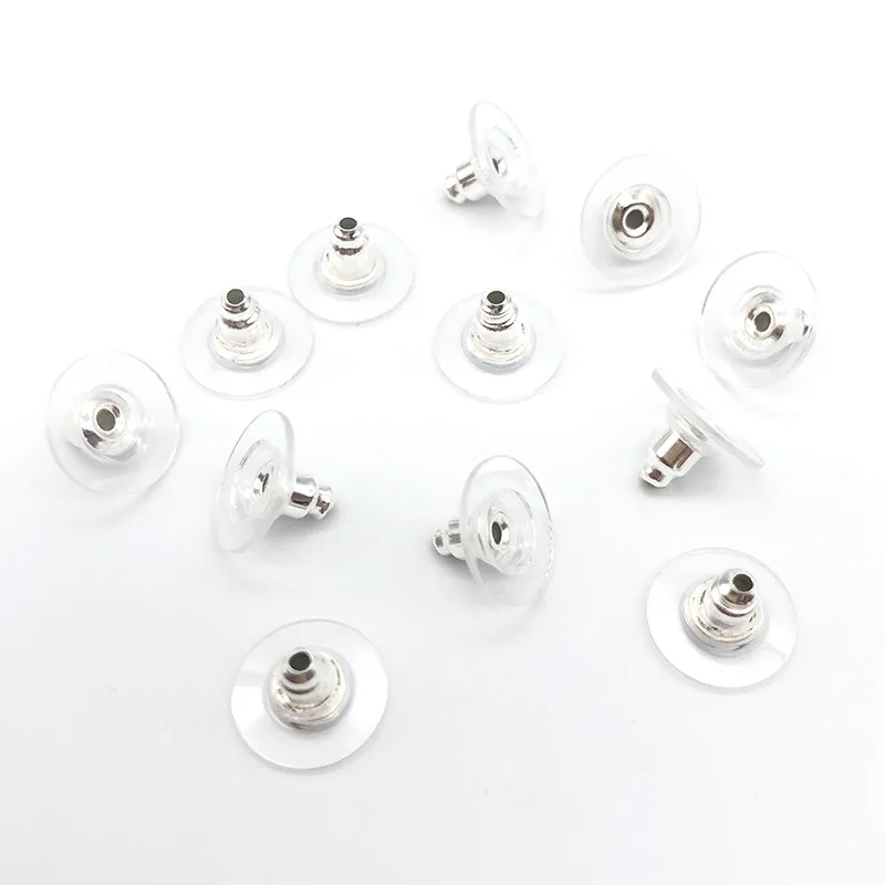 Earring Backs,100pcs Bullet Clutch Earring Backs Replacements  Hypo-allergenic Rubber Earring Stoppers - Buy Earing Back Stopper Screw  Back Earring