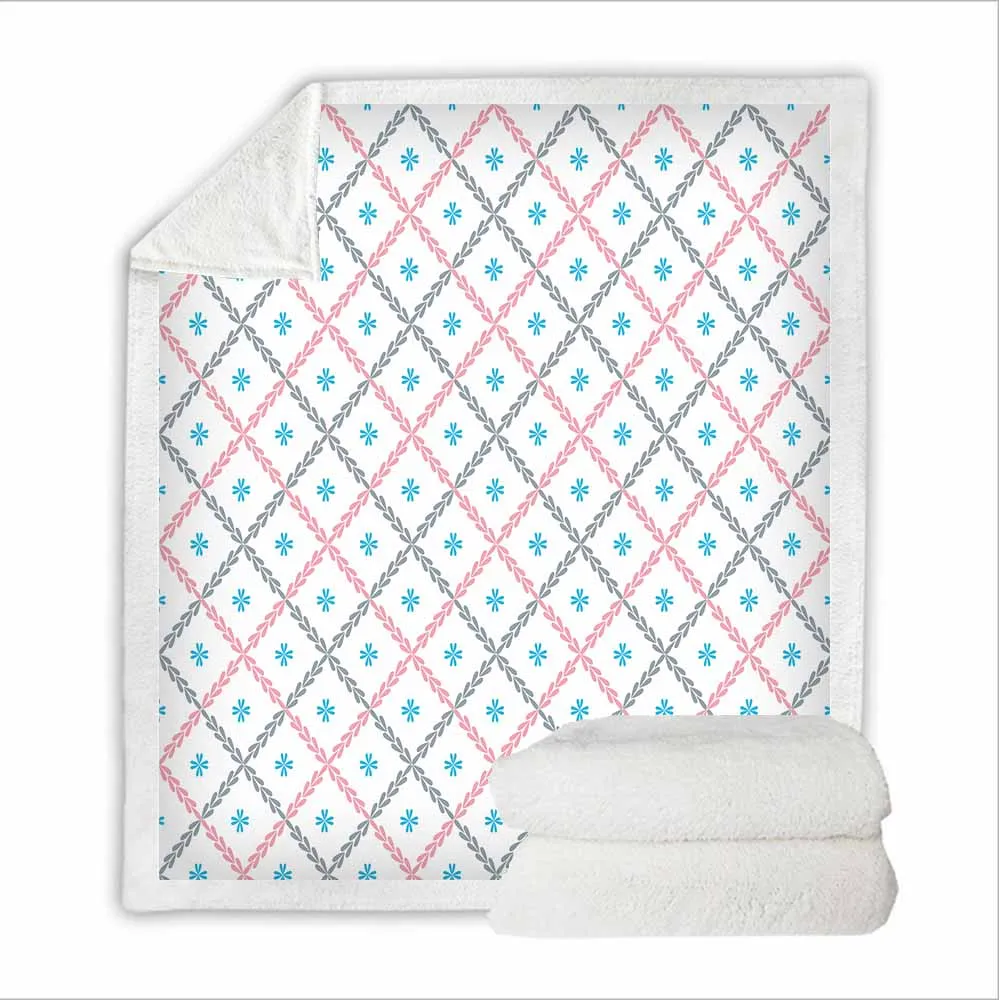 Абстрактная Геометрическая кровать одеяло полоса круг узор шерстяное одеяло портативный уютный бросок домашнее полотенце для дивана кровать путешествия