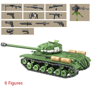 

1068pcs Military IS-2M Heavy Tank Soldier Weapon Building Blocks Fit Technic WW2 Tank Bricks Army 100062 Kids Toys Gifts