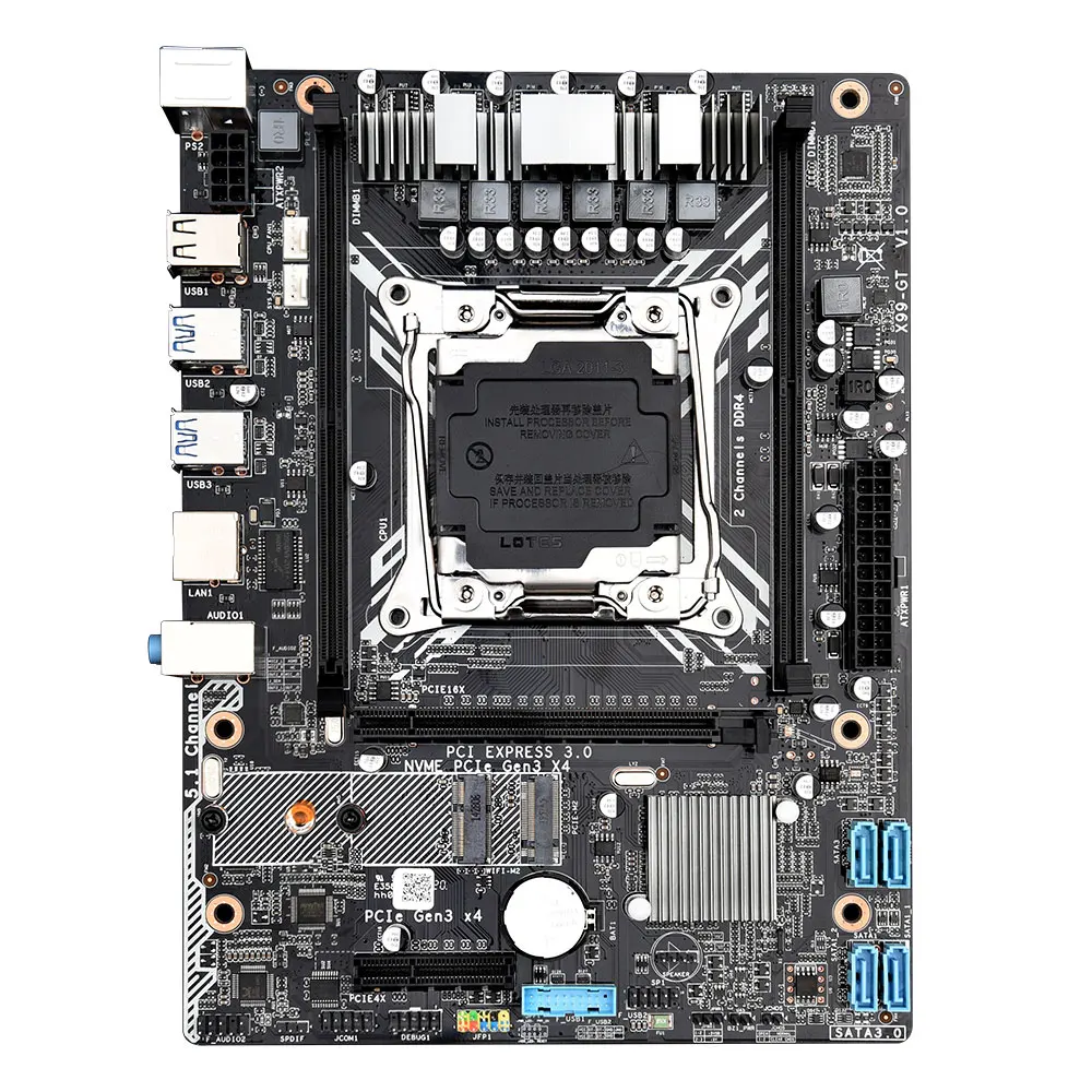 X99-GT игровой Материнская плата Intel X99 LGA 2011-3 E5 все серии DDR4 rec 64 Гб M.2 NVME USB3.0 mATX |