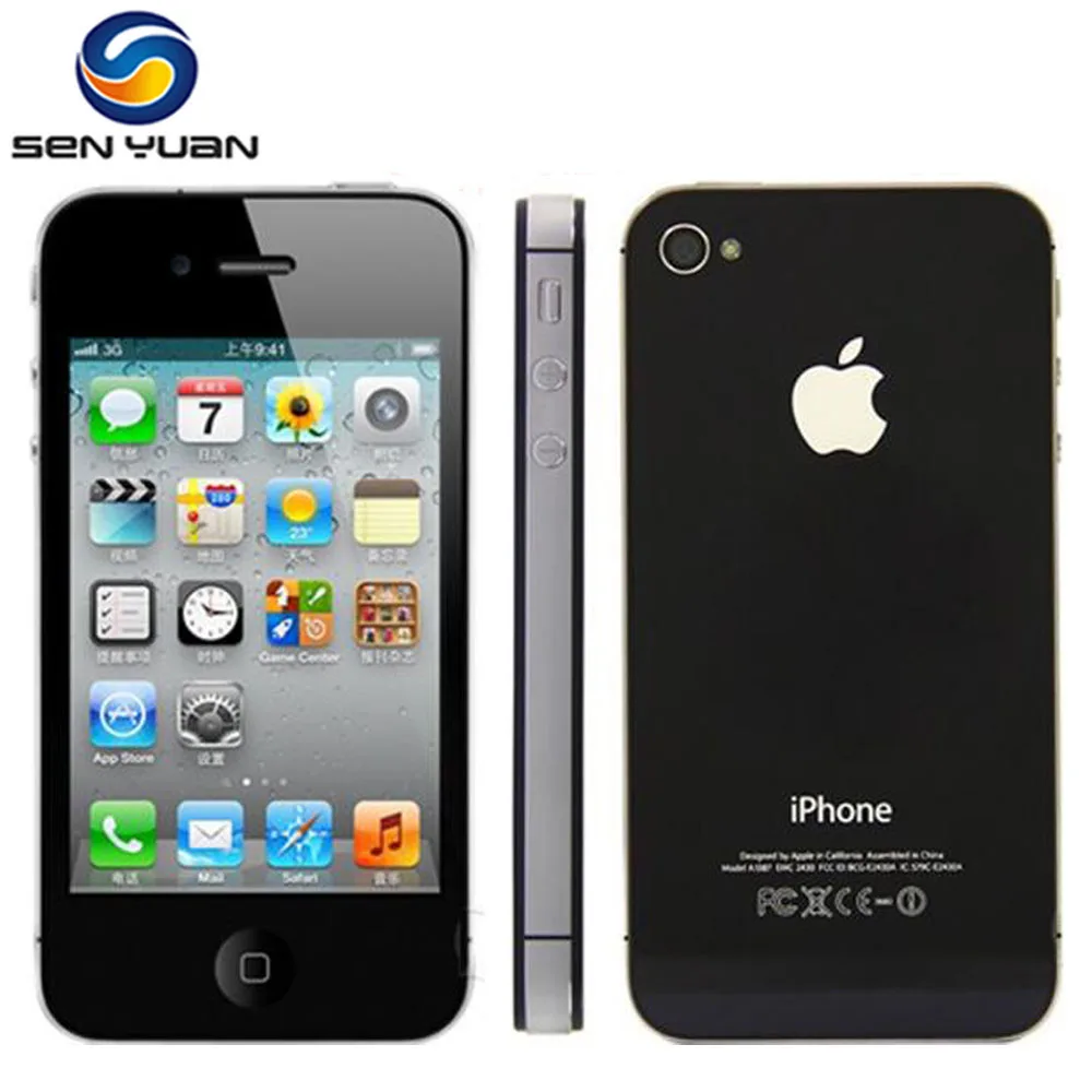 Оригинальный мобильный телефон Apple IPhone 4S 3G разблокированный б/у дисплей 3 5 дюйма A5