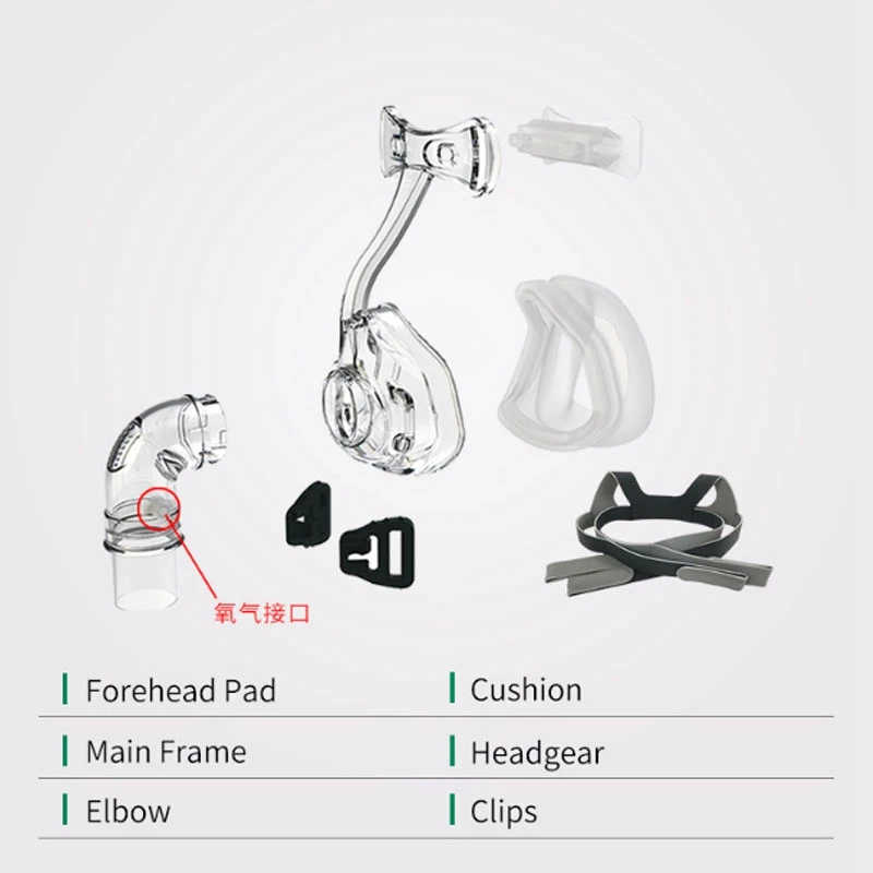 Силиконовая носовая Маска CPAP маска для сна с головным убором S/M/L Размер соединительный шланг и нос подходит для машины CPAP