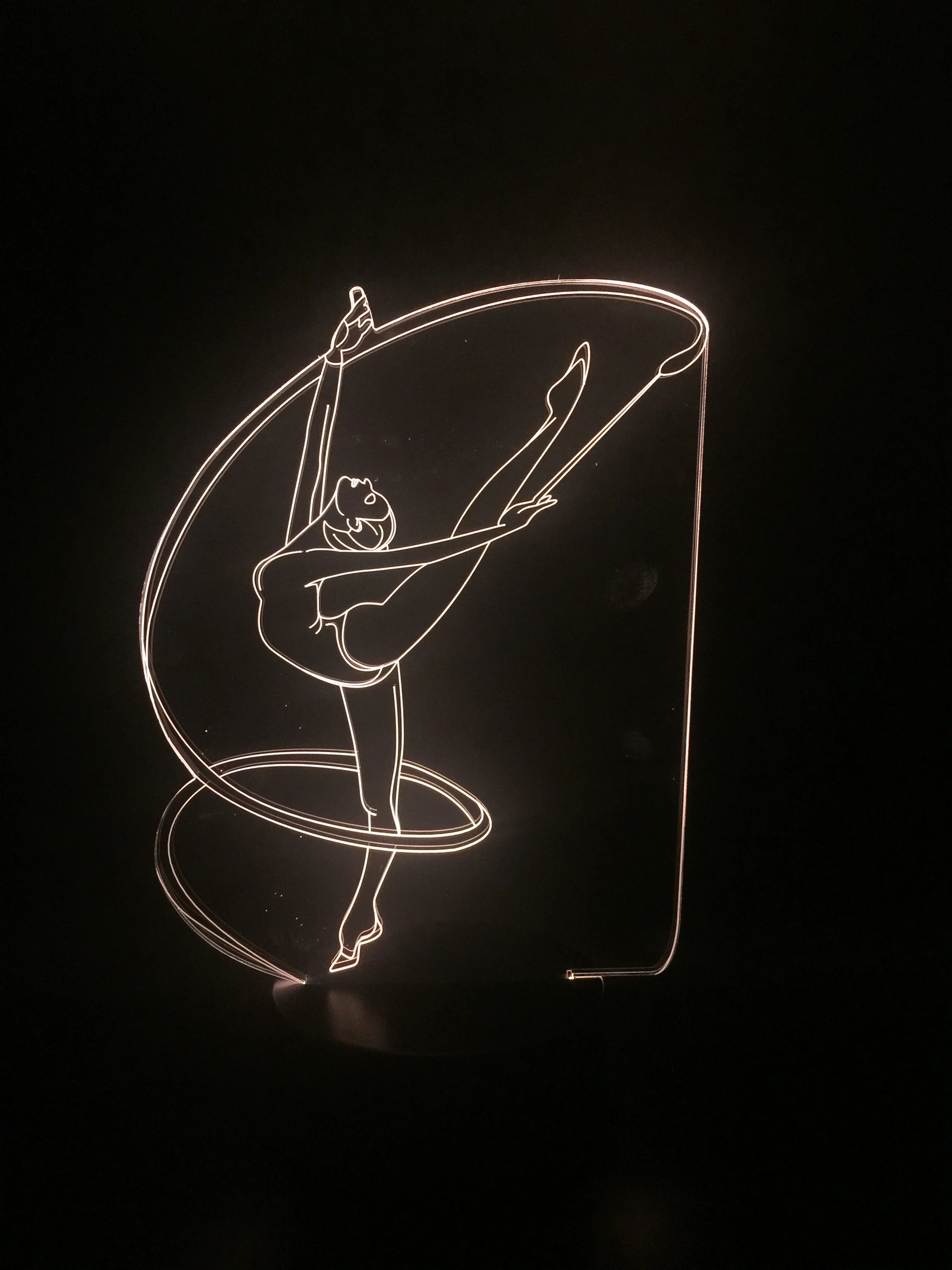 Exercício da Lâmpada Presente para as Meninas para a Decoração do Quarto Sensor de Toque 3d com Fitas Esporte Melhor Atmosfera Night Light Lâmpada Usb Led 3 Cheap Luzes noturnas