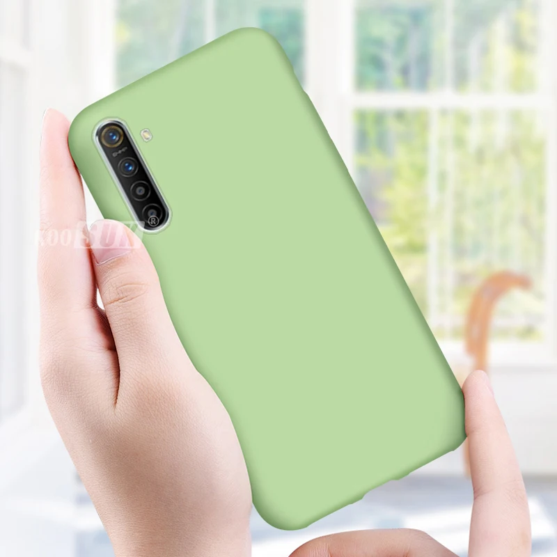 

Koosuk Original Phone Case For OPPO Realme XT X2 Liquid Silicone Skin Soft-Touch Cover For OPPO K5 Slim Anti-stain Phone Bags