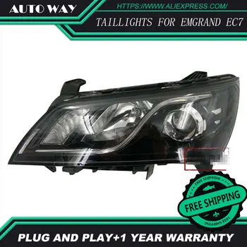 

Car styling LED HID LED headlights Head Lamp case for GEELY Emgrand 7 EC7 EC715 2014-2016 GEELY EC7 headlight Bi-Xenon Lens