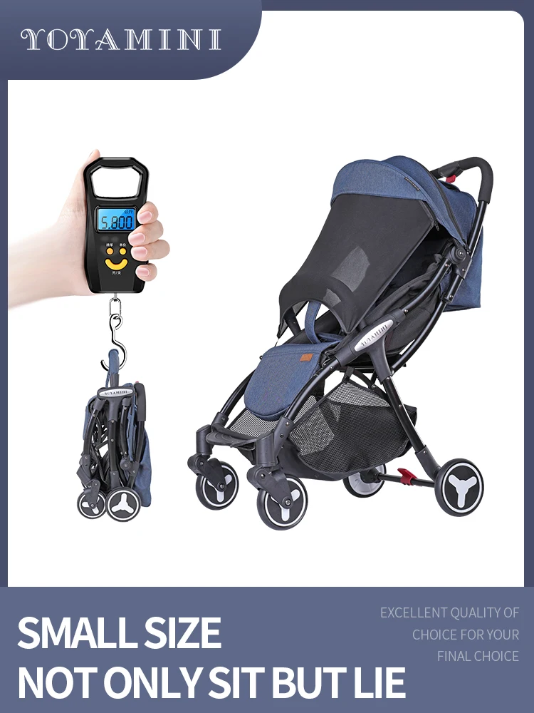  Ultra lightweight baby stroller stroller can sit and lying can be folded on the plane portable mini