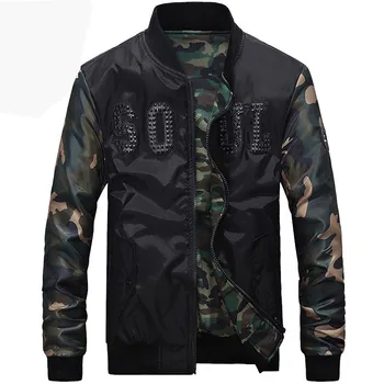 

KIOVNO Men's Fashion Casual Baseball Jackets Coats Stand Collar Autumn Winter Jackets Outwear For Male Size M-3XL