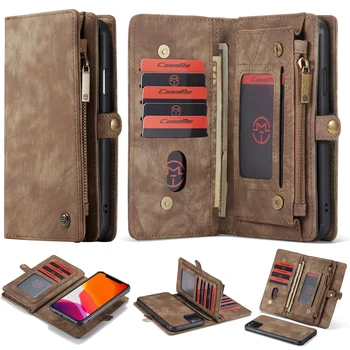 

CaseMe Cover For Apple iPhone 11 Pro MAX Leather Magnetic Business Phone Case for iPhone 5.8 6.1 6.5 inch 2019 Flip Wallet Case