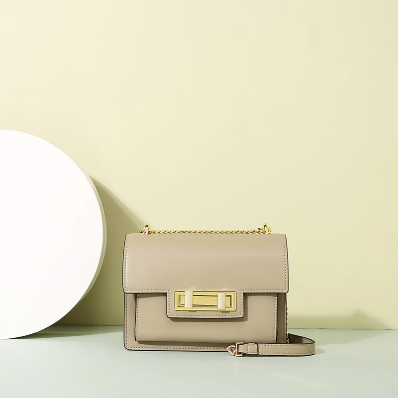 

Vintage Flap Padlock Bags Split Leather Women Shoulder Bag Fashion Crossbody Bags High Quality Women Messenger Bag