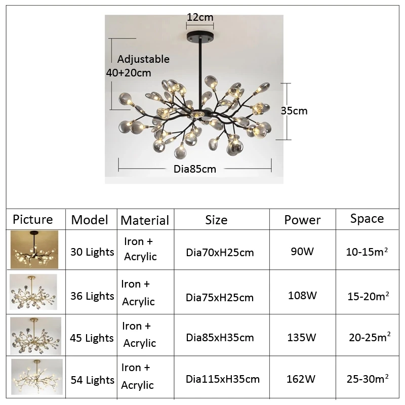 LED Chandelier Modern Gold Black tree branch lights luxury room decor for Bedroom Dining Living Room Home Decoration led chandelier,ceiling chandelier