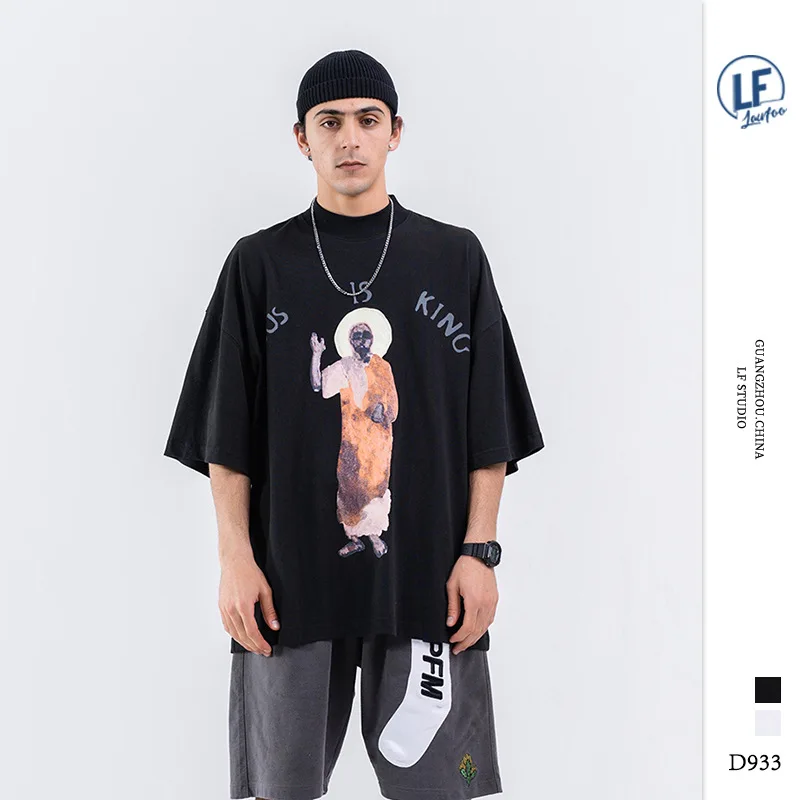 

Lawfoo 2020 Spring And Summer New Style Europe And America Popular Brand Men'S Wear Kanye Celebrity Style Hip Hop Street Loose S
