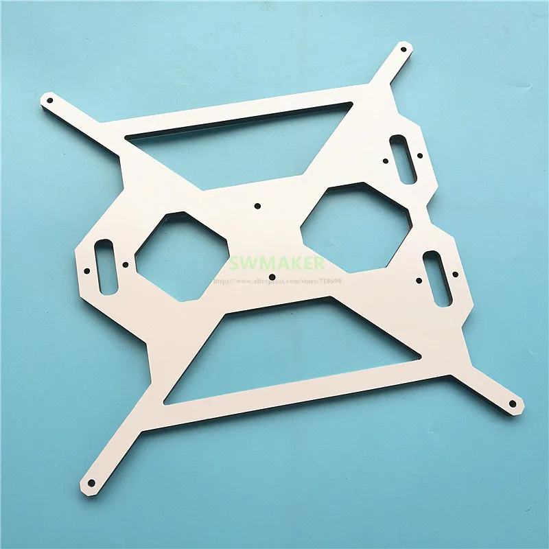 Peças da Impressora 6mm de Alumínio Transporte com Rj4jp-01-08 Cnc para Reprap Prusa Grosso Composto Aquecido Cama Placa y Bandeja 3d i3 - Imagem 2