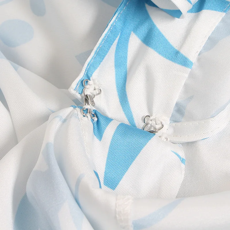 Подиум высокого качества v-образный вырез с пышными рукавами Высокий пояс Нерегулярные оборки сексуальные роскошные женские платье для отпуска осень зима