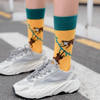 

socks cotton socks fun watermelon strawberry pineapple fruit socks monkey bee chick animal socks pizza burger food