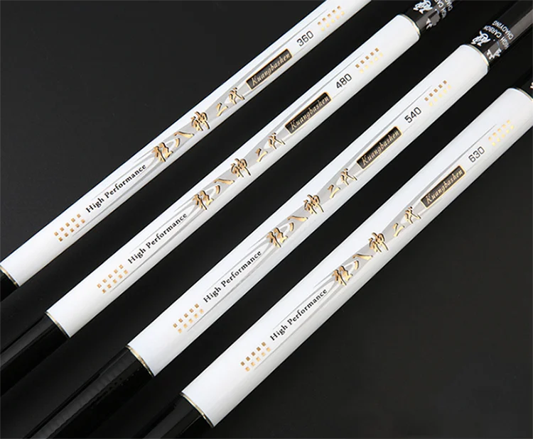 Carbon Fiber Fishing Rod Hand Fishing Tackle Lure Rod 3.6m 3.9m 4.5m 4.8m 5.4m 6.3m 7.2m Carp Feeder Telescopic Fishing Pole