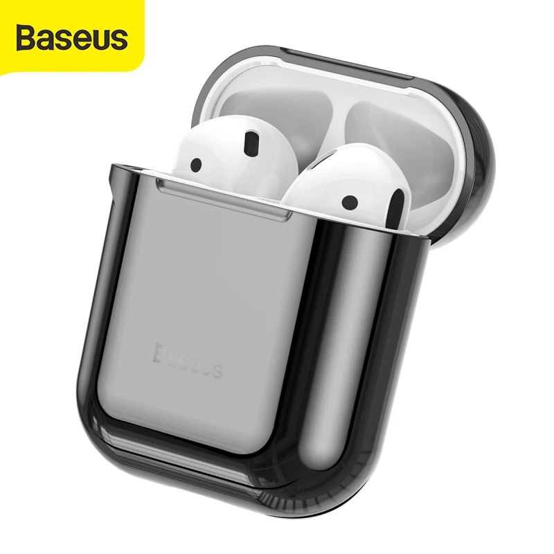 Роскошный чехол Baseus для наушников Apple Airpods мягкий силиконовый защитный