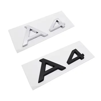 

Car Accessories for A4 Logo 3D Emblem Decal Styling Plastic Badge Stickers for Audi A4 A4L A3 A5 A6L Quattro Q3 Q5 Q7 S3 S5 S7
