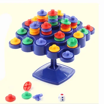 

Puzzle Exercise Brain Balance Topple Puzzle Board Game Funny Colorful Travel Game