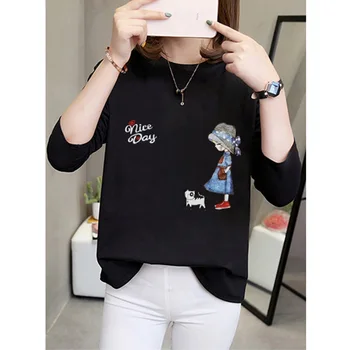

2019 Gray color Women T-Shirt Female Korean Style Woman Clothes Plus Size Tshirt Vogue Tee Shirt