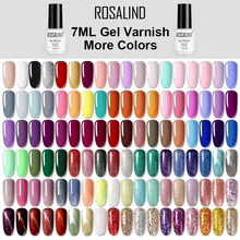 Rosalind gel verniz híbrido tudo para unhas de manicure arte semi permanente uv led gel polonês unhas design base superior casaco(China)