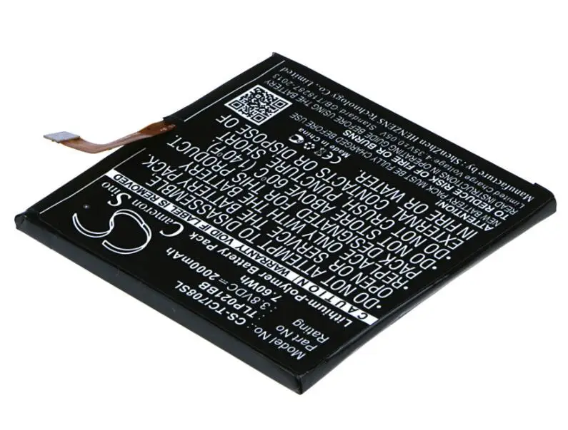 Cameron sino 2000 мАч аккумулятор для TCL i708U i709M TLP021BB мобильный, смартфон, Батарея