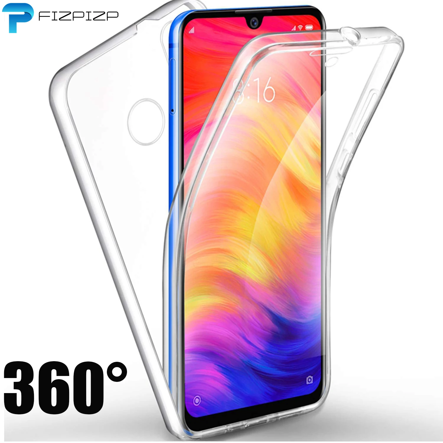 

Transparent 360 Degree Full Case For XiaoMi Mi 8 Lite A1 A2 SE RedMi Note 7 Pro S2 6 6A 5 5A Prime Plus S2 Front + Back Cover