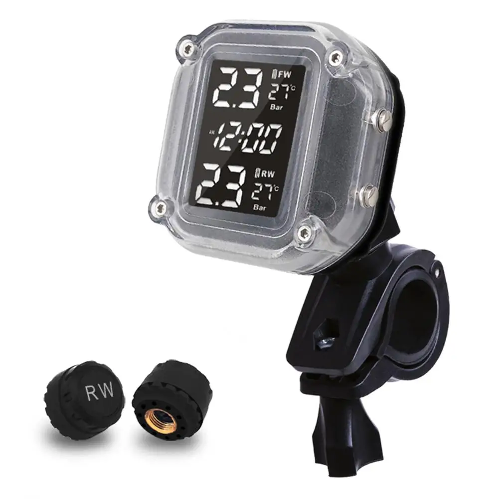 Yiwa DIY TPMS для мотоцикла система контроля давления в шинах с высокой точностью измеритель давления шины Беспроводной внешний датчик