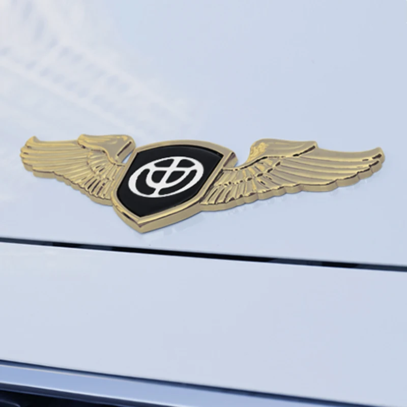 Gold-Brilliance Для Baojun 310W 510 530 E100 E200 Trumpchi gs4 gs8 changan Zotye z100 t600 сплав Передняя эмблема крышка капота наклейка на крыло наклейки - Название цвета: Gold-Brilliance