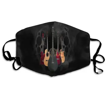 

Dustproof Washable Reusable Guitar Science Fiction Mouth Cover Mask Respirator Germ Protective Warm Windproof Mask