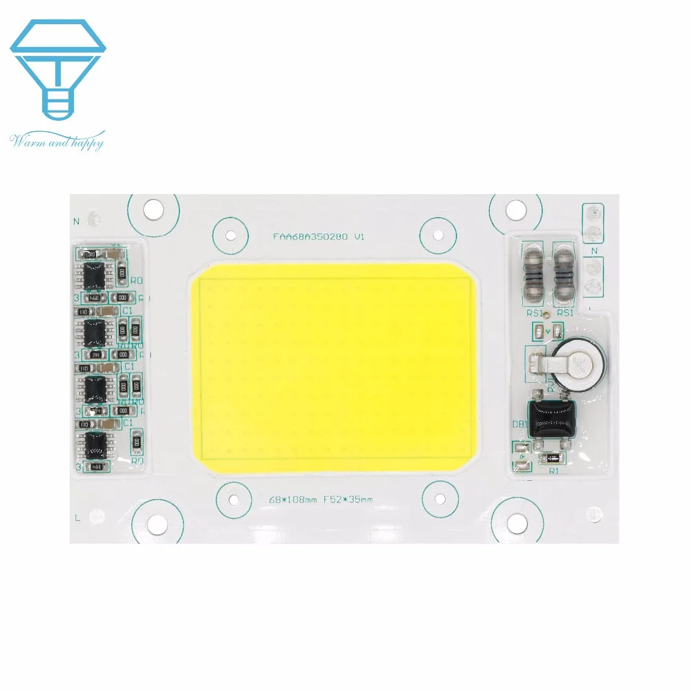 Полная мощность 50 Вт AC220V 240V LED ССБ Водонепроницаемый светодиодный Smart IC большая