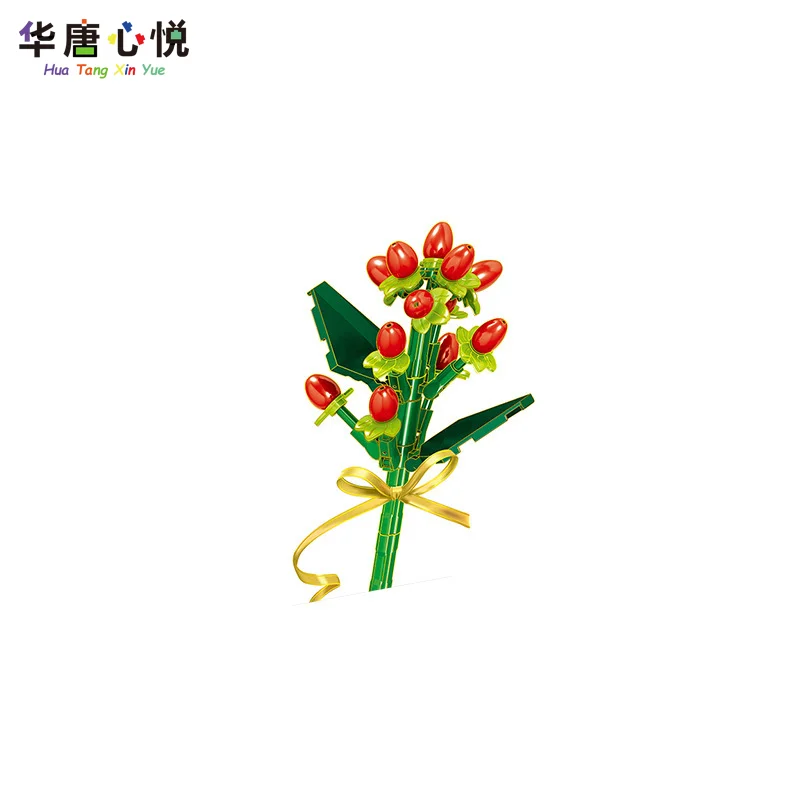 Букет городских растений цветы Hypericaceae Juss 2340 красный огонь новые игрушки для